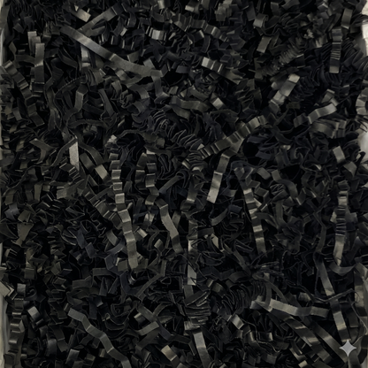 Black crinkle cut shredded paper filler