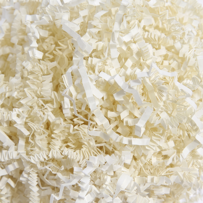 Cream crinkle cut shredded paper filler