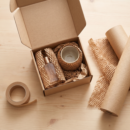 Honeycomb kraft wrap roll paper bubble wrap 15 inch